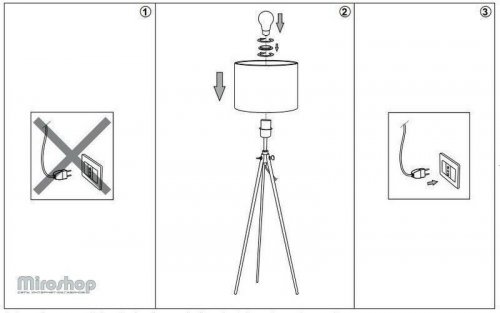Торшер Ideal Lux YORK PT1 WOOD (089805) (67603)