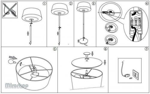 Торшер Ideal Lux ISA PT2 (018546) (81244)