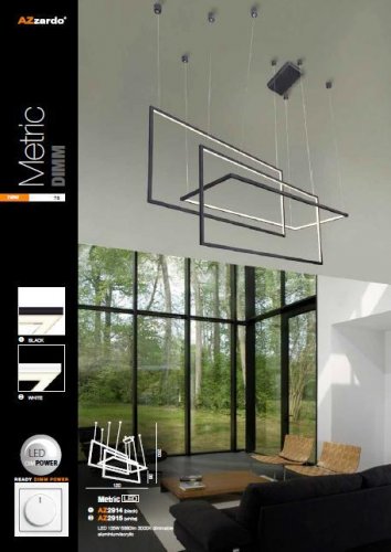 Підвісний світильник Azzardo AZ2915 Metric (white) 