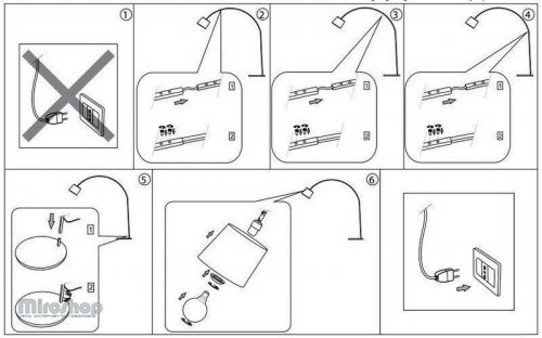 Торшер Ideal Lux DORSALE PT1 TOTAL BLACK (091983) (88773)