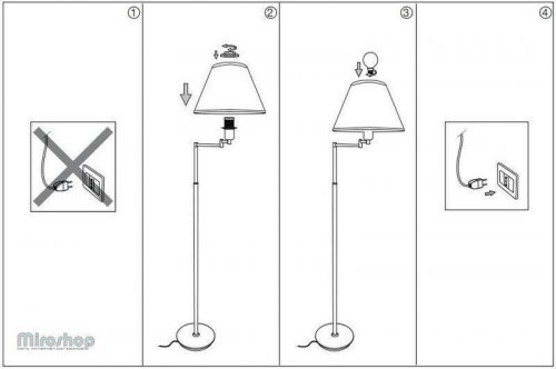 Торшер Ideal Lux BEVERLY PT1 CROMO (126807) (94213)