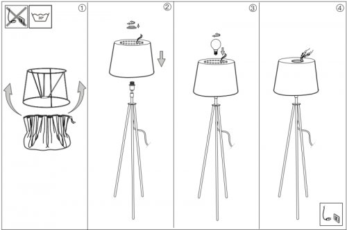 Торшер Ideal Lux FIT PT1 BIANCO (197036) (23246)