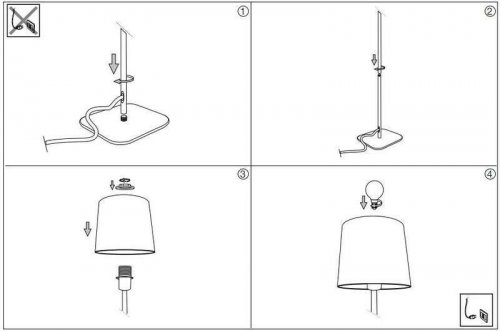 Торшер Ideal Lux NORDIK PT1 (161716) (13081) 