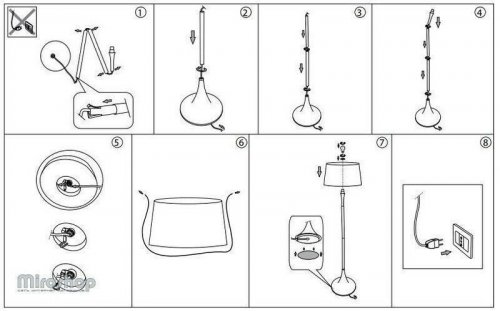 Торшер Ideal Lux LONDON PT1 NERO (110240) (88196)