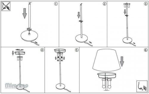 Торшер Ideal Lux CYLINDER PT2 BIANCO (111452)