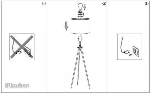 Торшер Ideal Lux YORK PT1 NERO (121437) (88204)