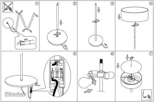 Торшер Ideal Lux WOODY PT2 BIANCO (143163) (94243)