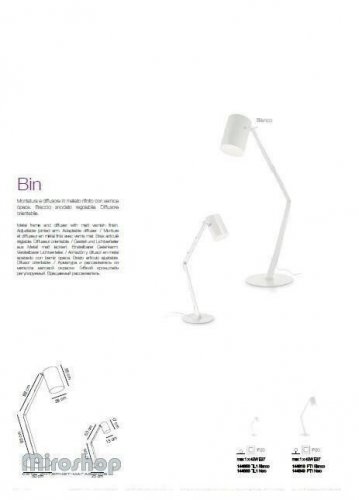 Торшер Ideal Lux BIN PT1 NERO (144849) (94215)