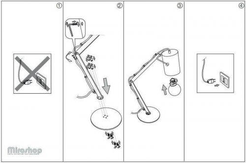 Торшер Ideal Lux BIN PT1 NERO (144849) (94215)