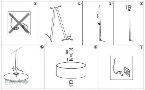Торшер Ideal Lux WOODY PT2 WOOD (087689) (67598) 