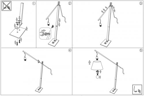 Торшер Ideal Lux EMINENT PT1 (207582) (23239)