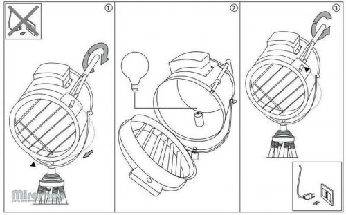 Торшер Ideal Lux KRAKEN PT1 (105659) (88193)