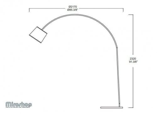 Торшер Ideal Lux DORSALE PT1 NERO (014371) (48417)