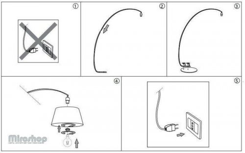 Торшер Ideal Lux PAGODA PT1 BIANCO (051741) (46137)