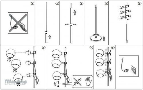 Торшер Ideal Lux DISCOVERY CROMO PT3 (017754)