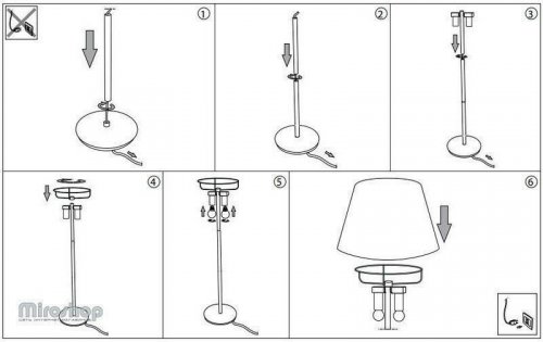 Торшер Ideal Lux CYLINDER PT2 CROMO SFUMATO (111469)