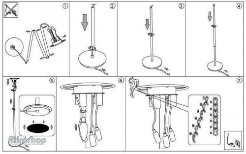 Торшер Ideal Lux ALBA PT8 (030562)