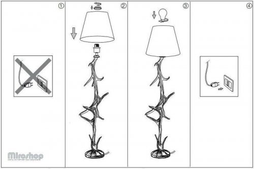 Торшер Ideal Lux CHALET PT1 (126968)