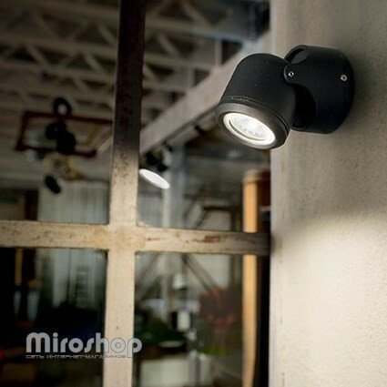 Настінний світильник Ideal Lux XENO AP1 NERO (129464) (94206) 