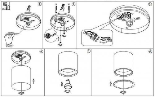 Точковий світильник Ideal Lux GUN PL1 NERO (122687) (88120)