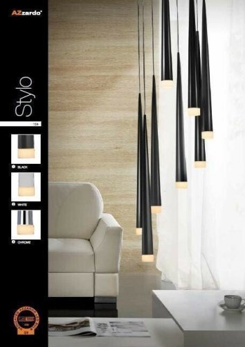 Подвесной светильник Azzardo AZ0257 Stylo 8 (chrome) (MD1220A-8-CH)