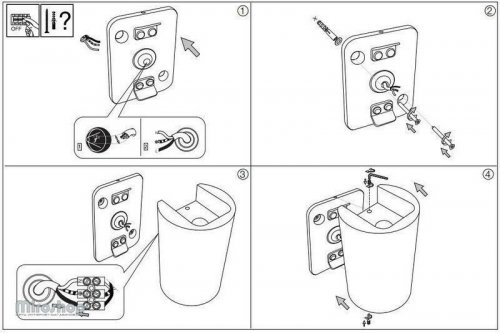 Настінний світильник Ideal Lux APOLLO AP2 ROUND BIANCO (137407) (94049) 