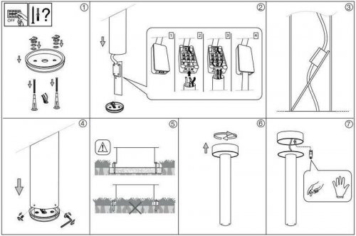 Парковий світильник Ideal Lux TESLA PT4 BIG BIANCO (153179) (13105)