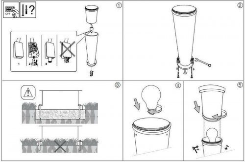Парковый светильник Ideal Lux TRONCO PT1 BIG COFFEE (163741) (23117)
