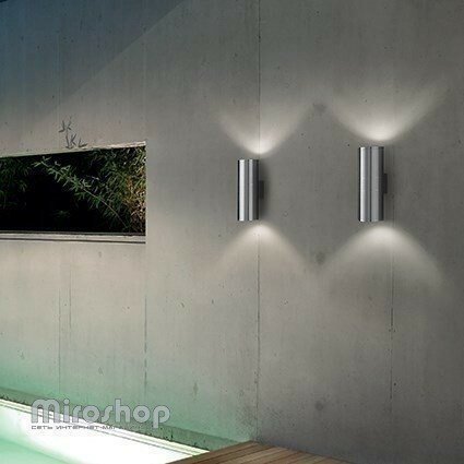 Вуличний світильник Ideal Lux GUN AP2 SMALL ALLUMINIO (033013) (48547)