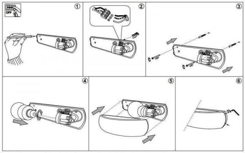 Настенный светильник Ideal Lux GIOVE AP1 BIANCO (092195) (81220)