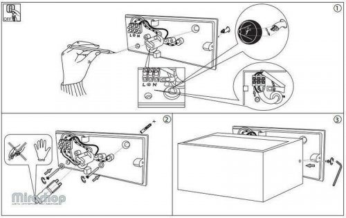 Вуличний світильник Ideal Lux TWIN AP1 BIANCO (115351) (88158)