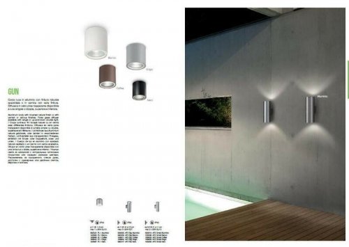 Настінний світильник Ideal Lux GUN AP2 BIG COFFEE (163611)