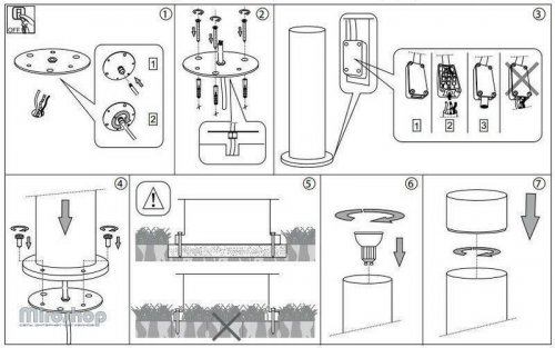 Уличный светильник Ideal Lux VENUS PT1 BIG ACCIAIO (089775) (67593)