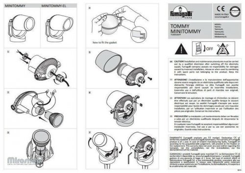 Парковий світильник Ideal Lux TOMMY PT1 BIANCO (145310) (94197) 
