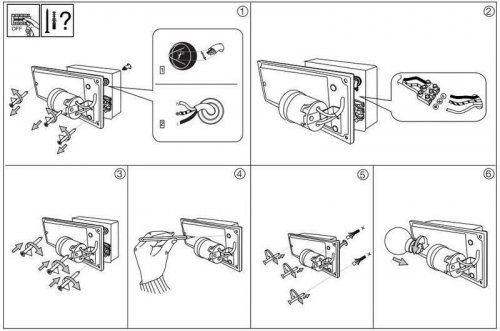 Настінний світильник Ideal Lux ANDROMEDA AP1 GRIGIO (158822) (23044)