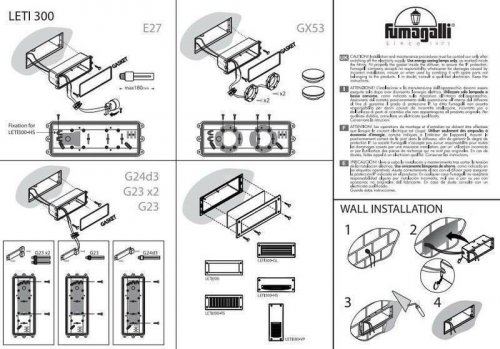 Світильник точковий Ideal Lux LETI SQUARE FI1 GRIGIO (096599)