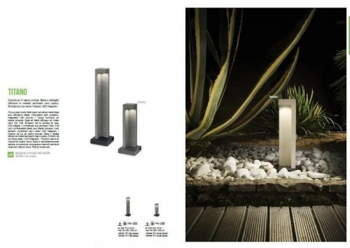 Парковый  светильник  Ideal  Lux  TITANO  PT1  SMALL  GRANITO  (157856)  (13333)