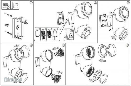 Настінний світильник Ideal Lux XENO AP2 GRIGIO (129518) (94208)