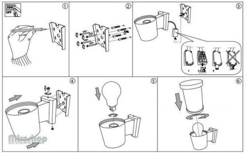 Уличный светильник Ideal Lux TRONCO AP1 BIANCO (118659) (88154)