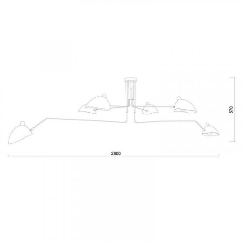 Люстра Italux MDE610/4+2 Davis