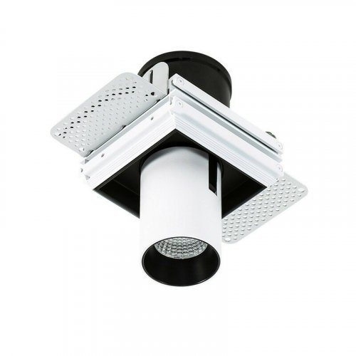 Спот Italux GL7119-1/12W 3000K WH+BL Novum Trimless Single 3000K