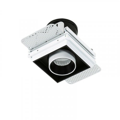 Спот Italux GL7119-1/12W 3000K WH+BL Novum Trimless Single 3000K