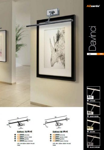 Підсвічування для картин Azzardo AZ2656 Davinci 70 (chrome)