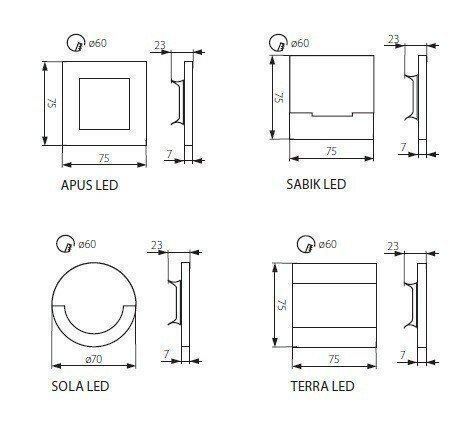 Бра Kanlux SOLA LED AC-WW (23804) (90122) 