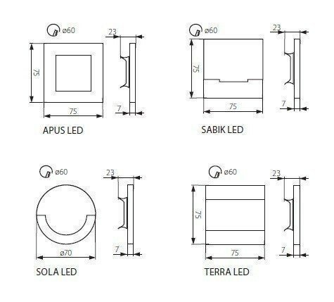 Бра Kanlux SOLA LED AC-CW (23805) (90123) 