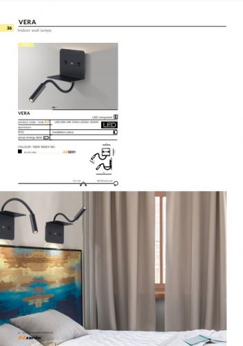 Настінний світильник Azzardo AZ3201 Vera