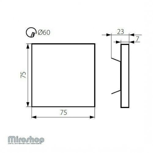 Настінний світильник Kanlux ORID LED CW (23117) (96629)