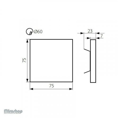 Настінний світильник Kanlux LINAR LED WW (23112) (96624)