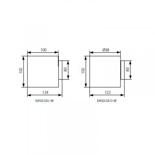 Настінний світильник Kanlux KASSI G9 OSW (27011)