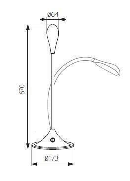 Настольная лампа Kanlux FRANCO 15LED SMD KT-B (22341) (84452)